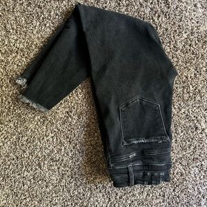 Distressed Black Jeans